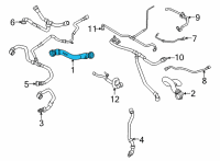 OEM 2022 BMW X6 HOSE RADIATOR-WATER PUMP Diagram - 17-12-8-089-679