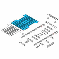 OEM 2015 Ford Transit-350 Rear Floor Pan Diagram - CK4Z-61112A22-B