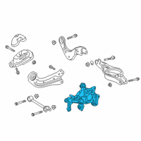 OEM 2022 Lexus ES350 Carrier Sub-Assembly, Rear Diagram - 42304-33050