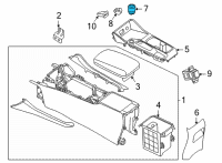 OEM 2020 Nissan Sentra Finisher-Console Box Diagram - 96930-6LB0A