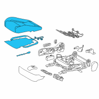 OEM 2018 Lexus RC F Seat Sub-Assembly, Front RH Diagram - 71101-24190-20