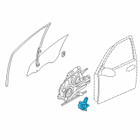 OEM 2007 Hyundai Entourage Motor Assembly-Power Window Regulator, RH Diagram - 82460-4D000