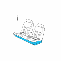 OEM Dodge Intrepid Front Seat Cushion Diagram - UF851DVAA