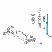 OEM 2019 Honda HR-V Shock Absorber Unit, Rear Diagram - 52611-T7W-A72