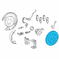 OEM 2020 Lexus IS350 Disc, Rear Diagram - 42431-30310