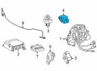 OEM 2022 Toyota Mirai Side Impact Sensor Diagram - 89831-62020