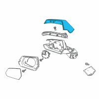 OEM Cadillac ELR Mirror Cover Diagram - 23447487