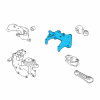 OEM 2020 Nissan Rogue Engine Mounting Bracket Diagram - 11231-4BA0B