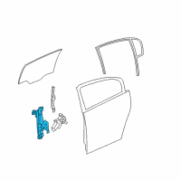 OEM 2006 Buick Lucerne Window Regulator Diagram - 19369864