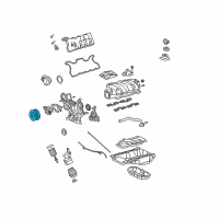 OEM Lexus LS460 Pulley, Crankshaft Diagram - 13470-38010