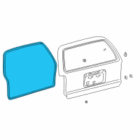 OEM 1996 Toyota 4Runner Gate Weatherstrip Diagram - 67881-35020