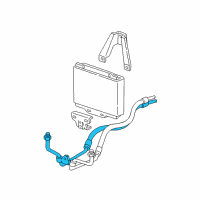 OEM 1997 Chevrolet K3500 Oil Cooler Pipe Diagram - 15104800