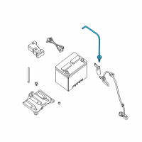 OEM Nissan Altima Tube Assembly - Battery Diagram - 24413-15U00