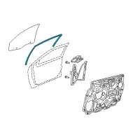 OEM 2013 Chrysler 200 WEATHERSTRIP-Front Door Glass Diagram - 5074560AI