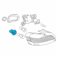 OEM 2013 BMW 135i Bulb Socket Diagram - 63-21-7-164-919