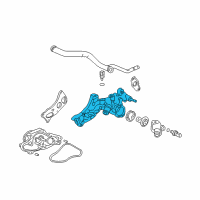 OEM 2006 Honda Accord Passage, Water Diagram - 19410-RCJ-A00