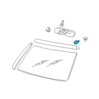 OEM Oldsmobile Sensor, Windshield Outside Moisture Diagram - 15256689