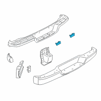 OEM 2001 Chevrolet Express 1500 Reflector Asm-Rear Diagram - 16523876