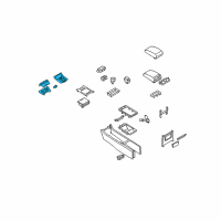 OEM 2007 Infiniti G35 FINISHER-Console Indicator Diagram - 96941-JK61A