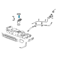 OEM 2015 Chevrolet Tahoe Pressure Sensor Cap Diagram - 20893611