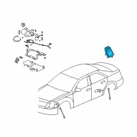 OEM 2011 Cadillac STS Control Module Diagram - 9004182