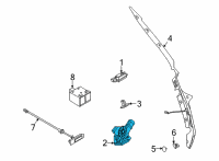 OEM Nissan Rogue Lock & Remote Control Assembly-Back Door, RH Diagram - 90500-6RA0A