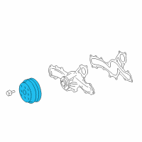 OEM Lexus RC350 PULLEY, Water Pump Diagram - 16173-31010