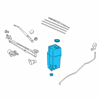 OEM 2022 Toyota Tacoma Washer Reservoir Diagram - 85315-04100