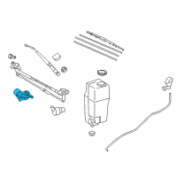 OEM 2020 Toyota Tacoma Wiper Motor Diagram - 85110-04050