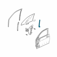 OEM 2008 Acura TSX Sash, Right Front Door Center (Lower) Diagram - 72231-SEA-003