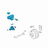 OEM 2004 Saturn Vue Cylinder Asm, Brake Master Diagram - 15892508