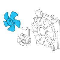 OEM 2003 Honda CR-V Fan, Cooling Diagram - 19020-PNL-G01