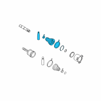 OEM 1996 Nissan 300ZX Rep Kt Seal Inner Diagram - C9GDA-03P8H