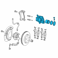 OEM 2018 Jeep Compass CALIPER-Disc Brake Diagram - 68346906AB