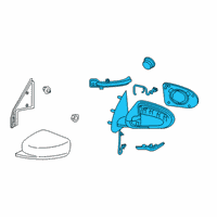 OEM Nissan Kicks Door Mirror Assy-RH Diagram - 96301-5RL1C