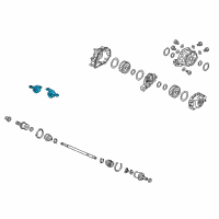 OEM Acura Rubber, Right Rear Differential Mounting (Front ) Diagram - 50710-TZ7-A01