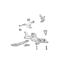 OEM Toyota Prius Engine Cradle Rear Bolt Diagram - 90119-14125