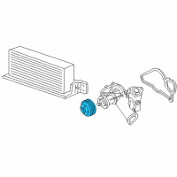 OEM 2004 Ford Excursion Pulley Diagram - 5C3Z-8509-A