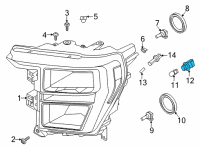 OEM 2022 Ford F-150 SOCKET ASY Diagram - MB3Z-13411-A