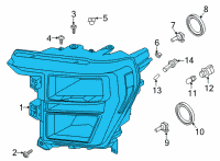 OEM 2021 Ford F-150 HEADLAMP ASY Diagram - ML3Z-13008-J