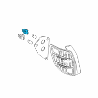 OEM 2008 Pontiac Vibe Socket, Stop & Tail Lamp Diagram - 88972568