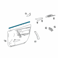 OEM 2015 Toyota Corolla Belt Weatherstrip Diagram - 68172-02241