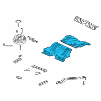 OEM Chevrolet Impala Panel Kit, Rear Compartment Floor Diagram - 12493705