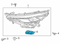 OEM Toyota Corolla Cross Module Diagram - 89907-16020