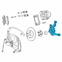 OEM 2005 Chrysler PT Cruiser Front-Steering Knuckle Spindle Diagram - 5272492AB