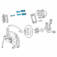 OEM 2009 Chrysler PT Cruiser Pin Kit-Disc Brake Diagram - 5017845AB