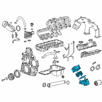 OEM GMC Sierra Oil Cooler Diagram - 12678318