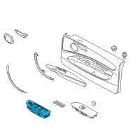 OEM 2013 BMW 128i Switch, Power Window, Black Diagram - 61-31-9-217-308