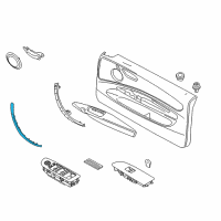 OEM 2008 BMW 135i Trim, Insidedoorhandle, Light Walnut, Right Diagram - 51-41-6-978-144