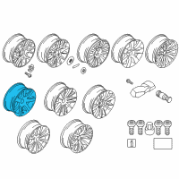 OEM 2016 BMW 550i GT xDrive Light Alloy Rim Diagram - 36-11-6-781-276